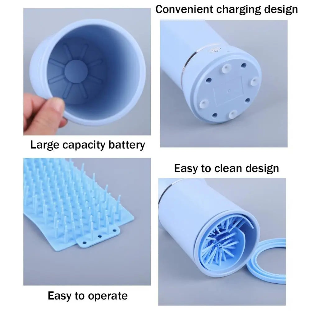 Automatic Dog Paw Cleaner – One-Touch Rechargeable Foot Washer