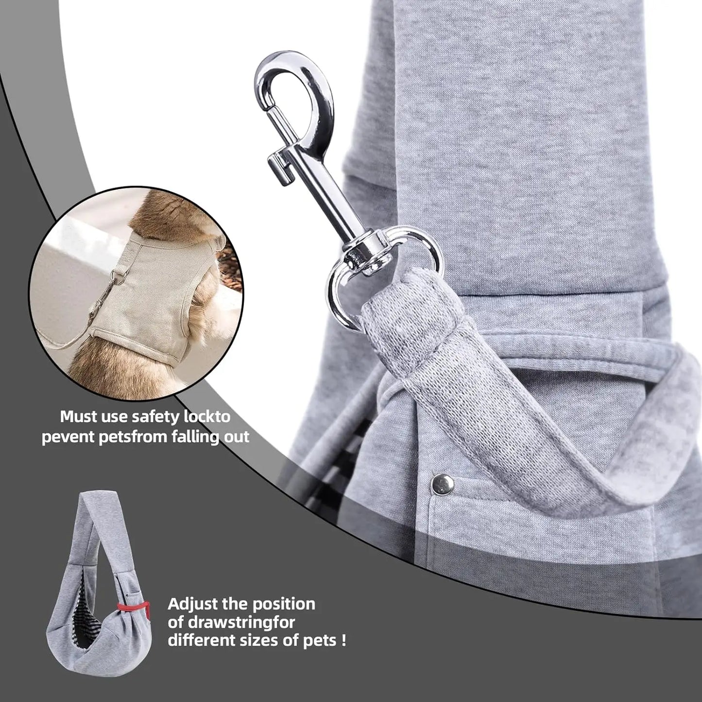 Cotton Comfortable Dog Sling Bag